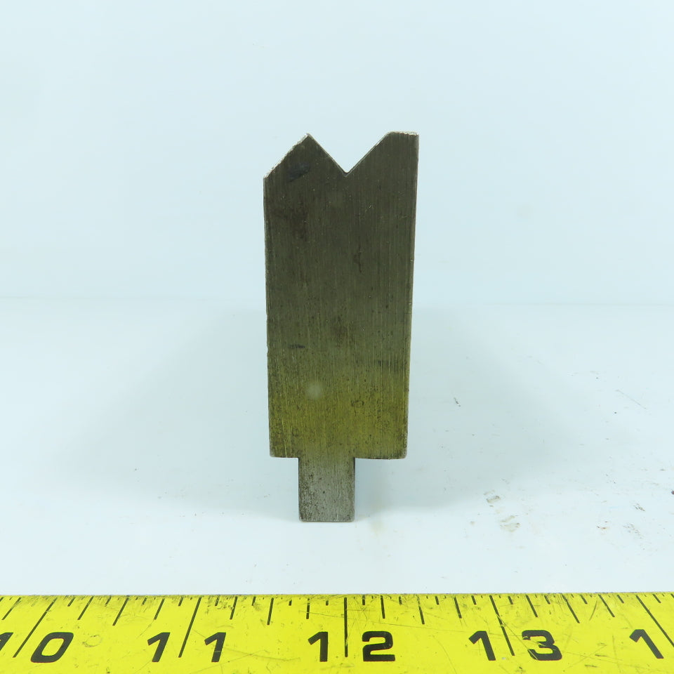 8-1/4" V-Angle Forming Press Brake Die Block 2-3/4" H 1.2" Thick 1/2" Tang