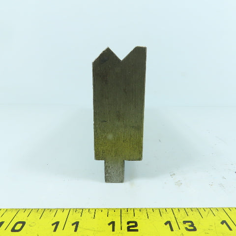 8-1/4" V-Angle Forming Press Brake Die Block 2-3/4" H 1.2" Thick 1/2" Tang