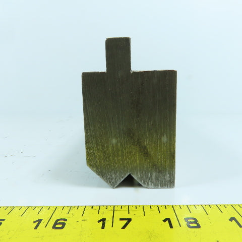 12-1/4" V-Angle Forming Press Brake Die Block 2-1/2" H 1.9" Thick 1/2" Tang