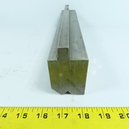 12-1/4" V-Angle Forming Press Brake Die Block 2-1/2" H 1.9" Thick 1/2" Tang
