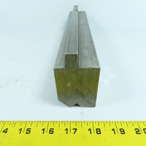 12-1/4" V-Angle Forming Press Brake Die Block 2-1/2" H 1.9" Thick 1/2" Tang