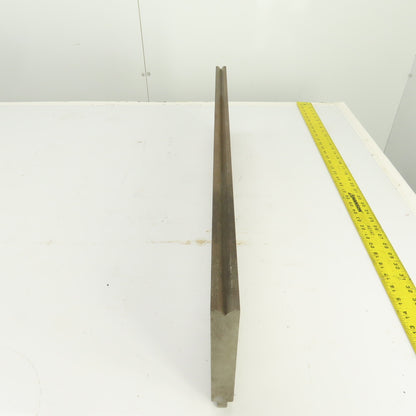 29-1/2" 90° V-Angle Forming Press Brake Die Block 7" H 1" Thick 1/2" Tang