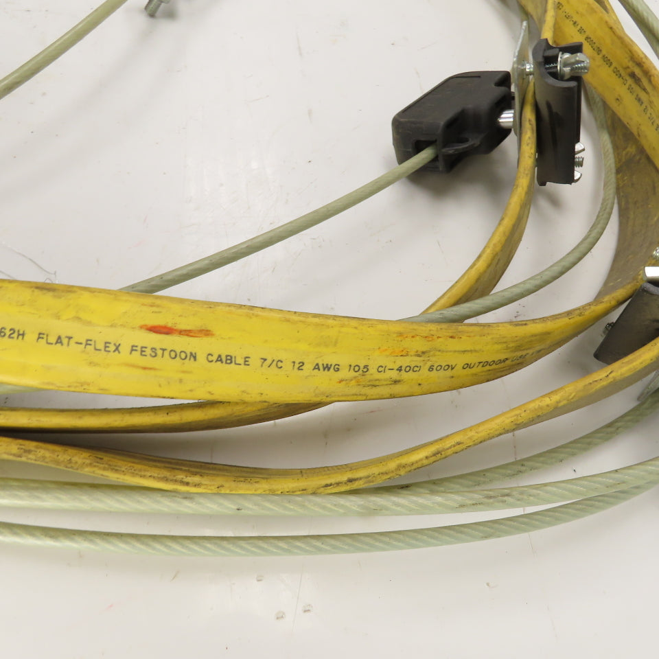 Duct-O-Wire 20' OAL Festoon Cable Carrier Travel System Kit 7-Cond 12AWG 600V