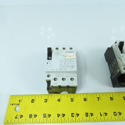 Siemens 3VU1300-1MD00 0.24-0.4A Motor Protector Circuit Breaker 600VAC Lot Of 5