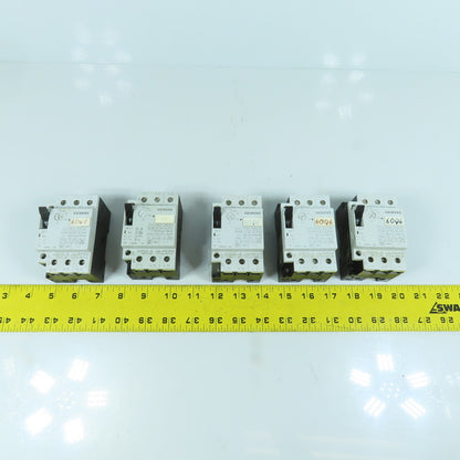 Siemens 3VU1300-1MD00 0.24-0.4A Motor Protector Circuit Breaker 600VAC Lot Of 5