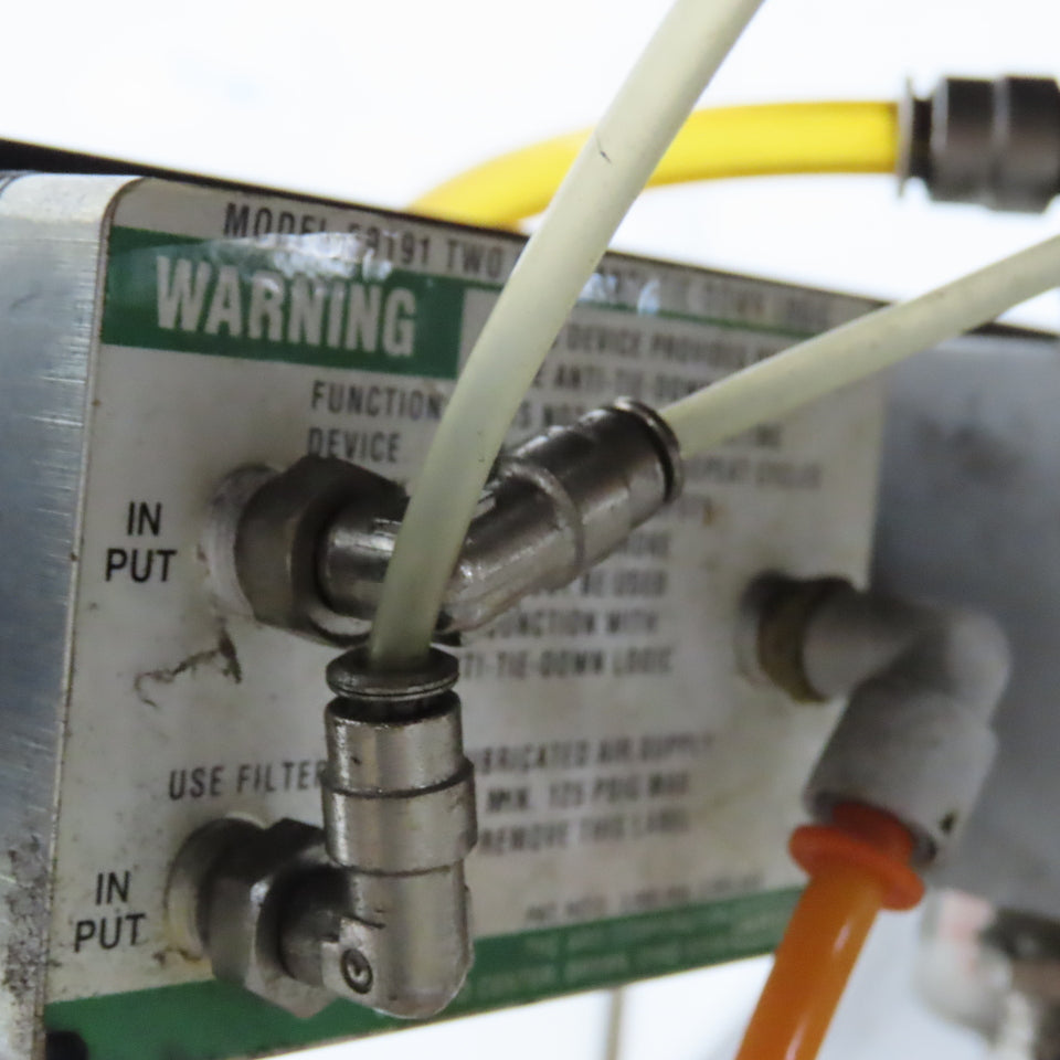 Small Pneumatic C-Frame Press 4" Bore 2" Stroke 2-1/4" Throat