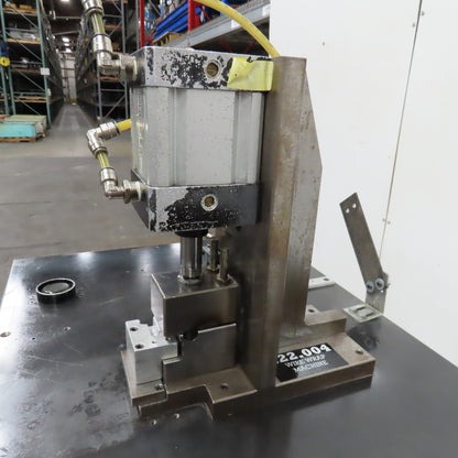 Small Pneumatic C-Frame Press 4" Bore 2" Stroke 2-1/4" Throat