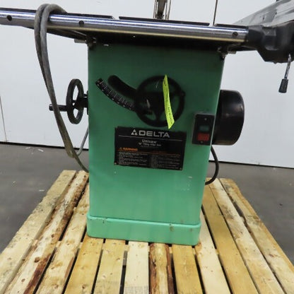 Delta 34-807 10" Tilting (*) Arbor Table Saw 208/230-460V 3Ph Modified See Info