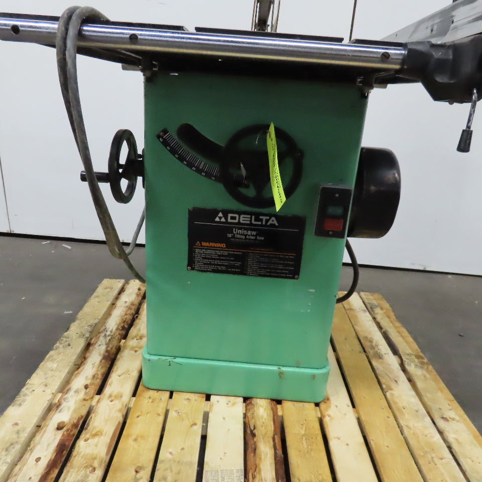 Delta 34-807 10" Tilting (*) Arbor Table Saw 208/230-460V 3Ph Modified See Info