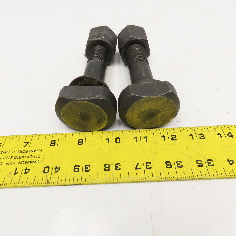 1"-8 Thread T-Slot Bolt 1-3/4" Slot Width 4-3/4" OAL Lot Of 2