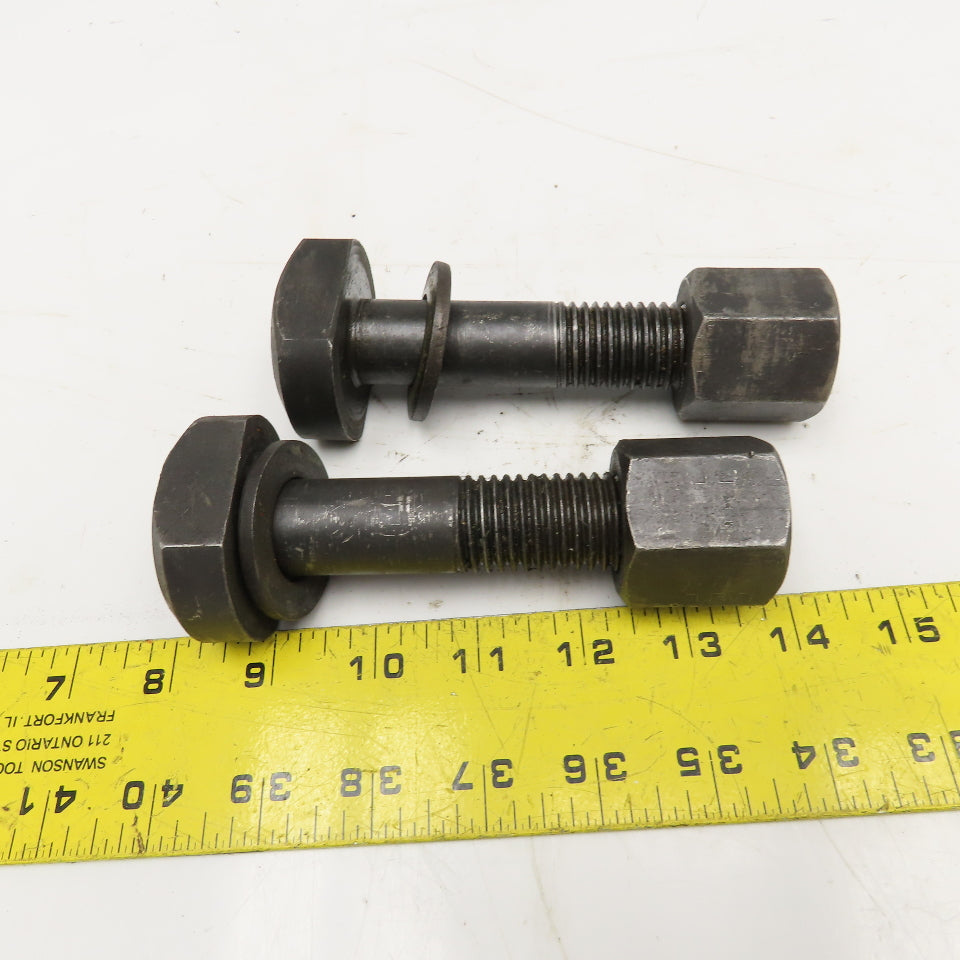 1"-8 Thread T-Slot Bolt 1-3/4" Slot Width 4-3/4" OAL Lot Of 2