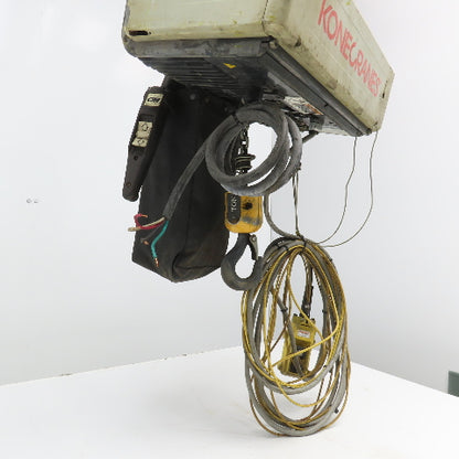 Konecranes XN10100027P32T1C 1/2 Ton Electric Chain Hoist 29' Travel 460V 3Ph