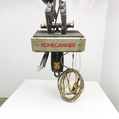 Konecranes XN10100027P32T1C 1/2 Ton Electric Chain Hoist 29' Travel 460V 3Ph