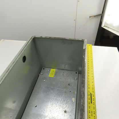 20" x 12" x 12" Heavy Duty Steel Electrical Enclosure W/ Backplate & Bolt-On Top