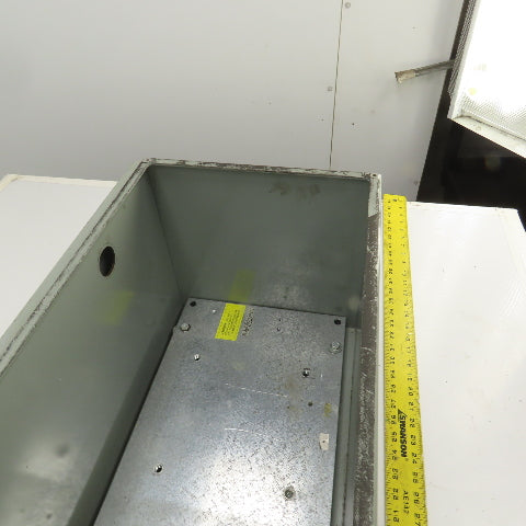 20" x 12" x 12" Heavy Duty Steel Electrical Enclosure W/ Backplate & Bolt-On Top