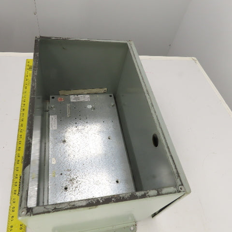 20" x 12" x 12" Heavy Duty Steel Electrical Enclosure W/ Backplate & Bolt-On Top