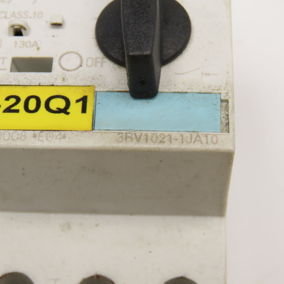 Siemens 3RV1021-1JA10 Manual Motor Starter 600V 10A Adjustable Trip 7-10A