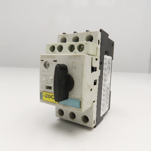 Siemens 3RV1021-1JA10 Manual Motor Starter 600V 10A Adjustable Trip 7-10A