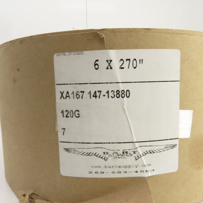 Deerfos XA167 6" x 270" Aluminum Oxide Sanding Belt 120 Grit Lot Of 7