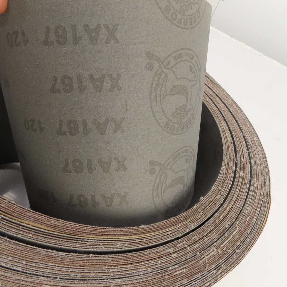 Deerfos XA167 6" x 270" Aluminum Oxide Sanding Belt 120 Grit Lot Of 7