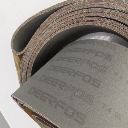 Deerfos XA167 6" x 270" Aluminum Oxide Sanding Belt 120 Grit Lot Of 7