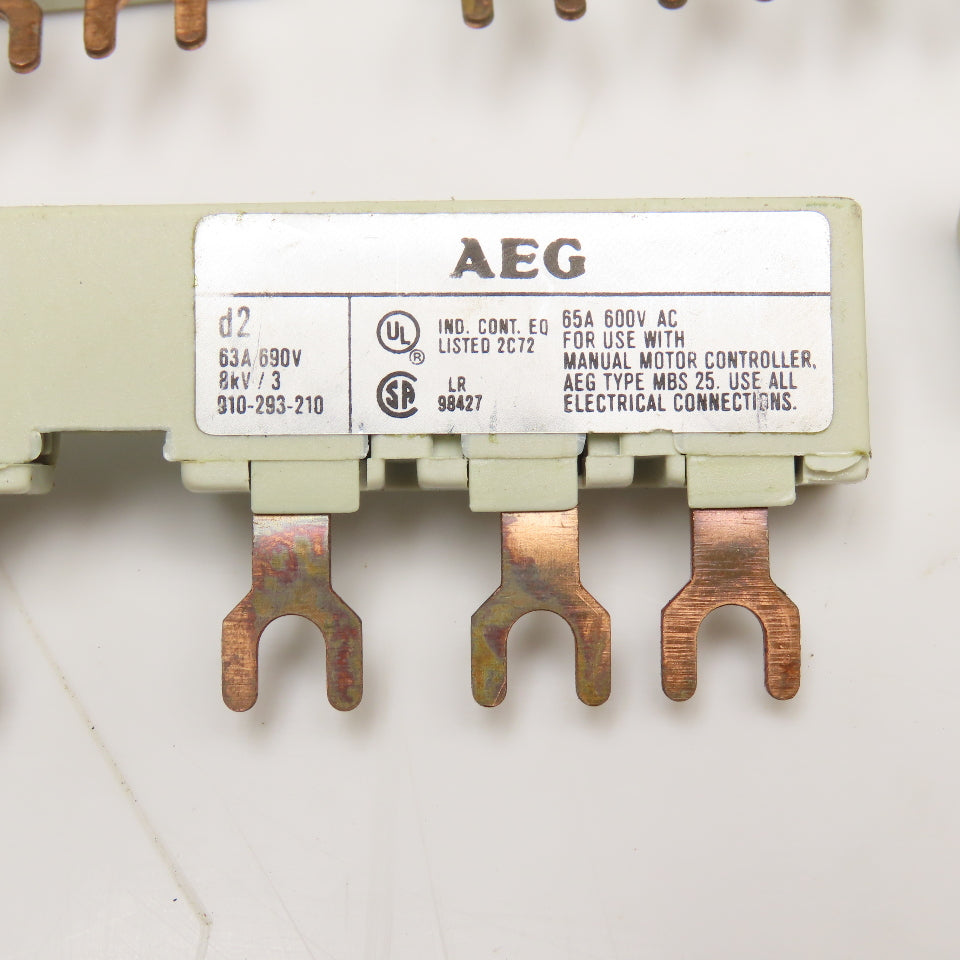 AEG 3VU9135-1AB02 600V 65A Bus Bar Lot Of 5