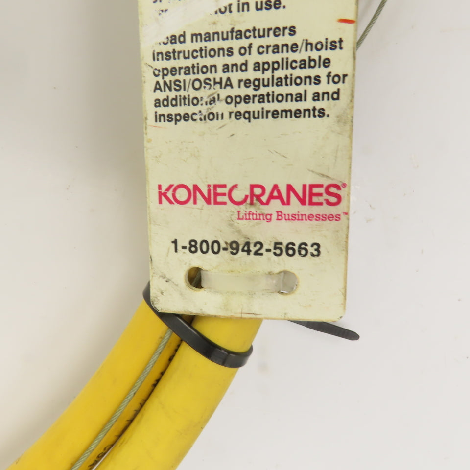 Konecranes 6-Button (8-Space) Hoist Crane & Trolley Control Pendant W/ 9' Lead