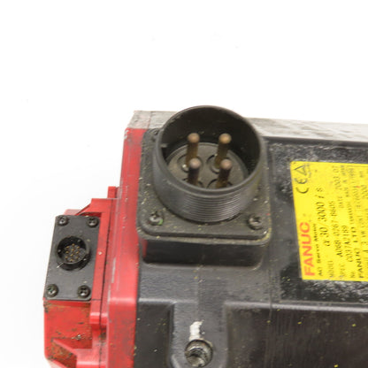 Fanuc A06B-0267-B605 4.3kW 2000RPM 179V AC Servo Brake Motor W/ Pulsecoder