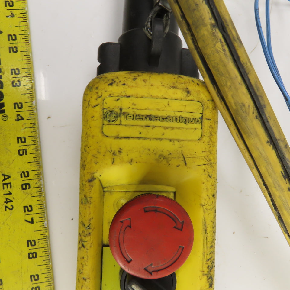 Telemecanique 4-Button Hoist Crane & Trolley Control Pendant W/11' Lead & E-Stop