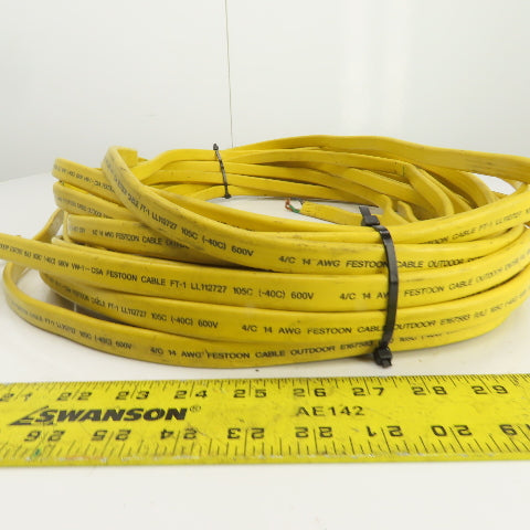 LL112727 80' Festoon Cable 4-Conductor Wire 14 AWG 600V