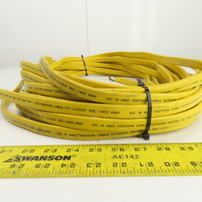 LL112727 80' Festoon Cable 4-Conductor Wire 14 AWG 600V