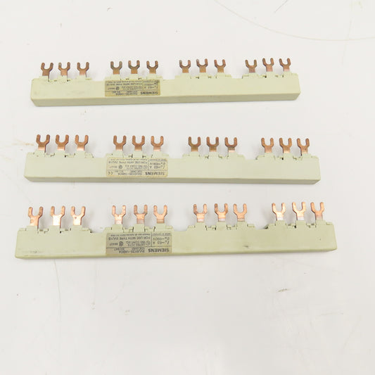 Siemens 3VU9135-1AB04 600V 65A Bus Bar For Type 3VU13 Motor Starters Lot Of 3