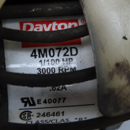 Dayton 4M072D 1/100 Hp 3000RPM 115V 1Ph Cabinet Cooling Fan 5"