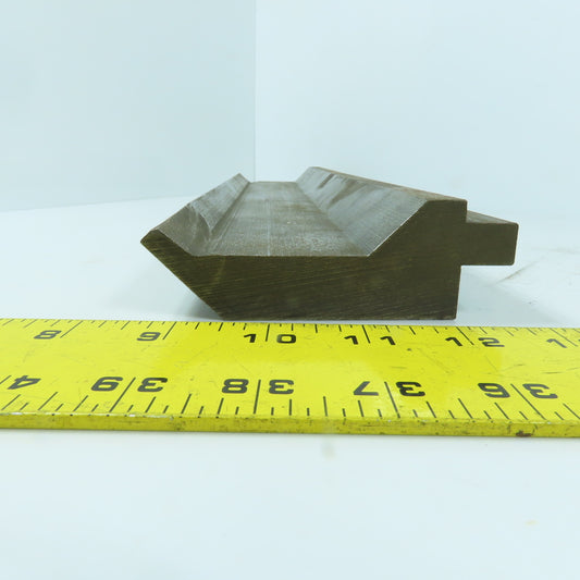 16-1/2" 90° V-Forming Press Brake Gooseneck Punch Die Punch (Damaged) 3-5/8" H