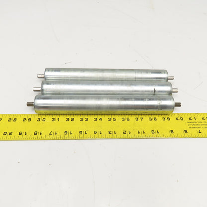 1-3/8" OD x 10-3/16" BF Gravity Conveyor Roller 11" OAL Lot Of 3