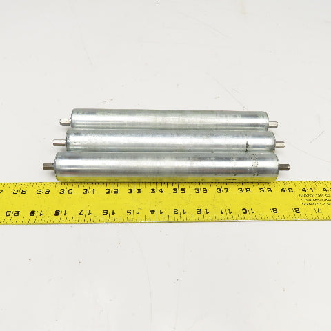 1-3/8" OD x 10-3/16" BF Gravity Conveyor Roller 11" OAL Lot Of 3