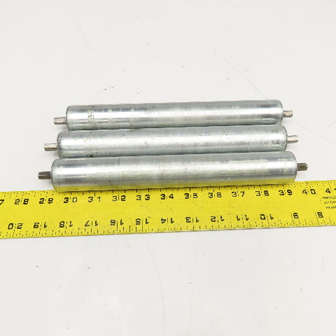 1-3/8" OD x 10-3/16" BF Gravity Conveyor Roller 11" OAL Lot Of 3