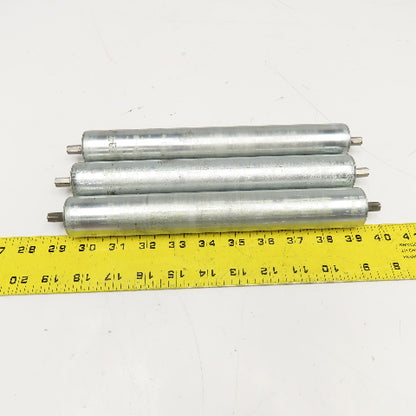 1-3/8" OD x 10-3/16" BF Gravity Conveyor Roller 11" OAL Lot Of 3