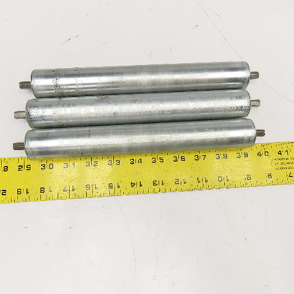 1-3/8" OD x 10-3/16" BF Gravity Conveyor Roller 11" OAL Lot Of 3
