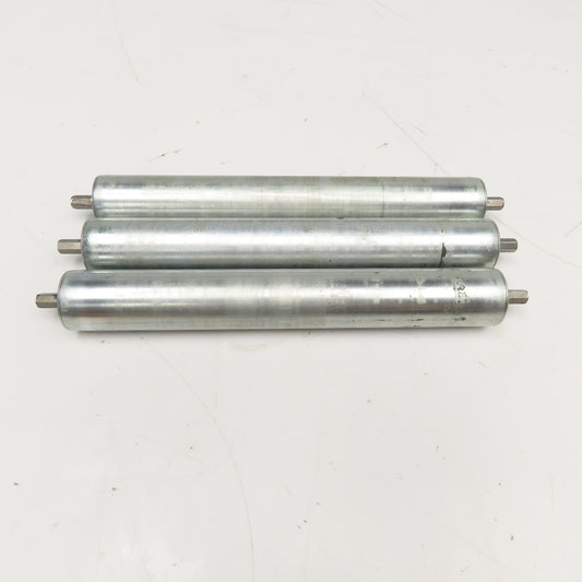 1-3/8" OD x 10-3/16" BF Gravity Conveyor Roller 11" OAL Lot Of 3