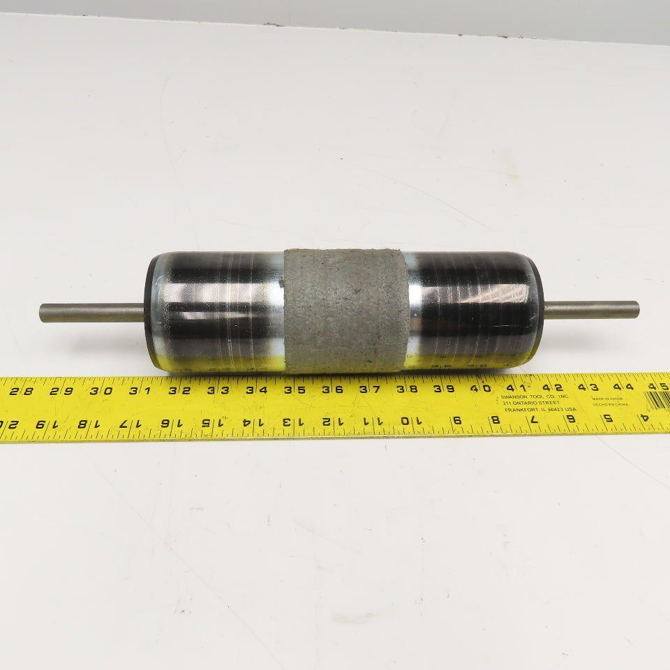 Interroll 3-5/32" OD Gravity Conveyor Roller 10-3/16" BF 1/2" Round Axle
