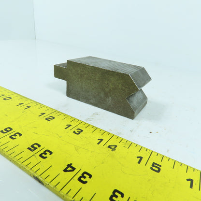 1-1/2" L Press Brake 90° V-Forming Angle Die Block 1/2" Tang 1.4" Thick