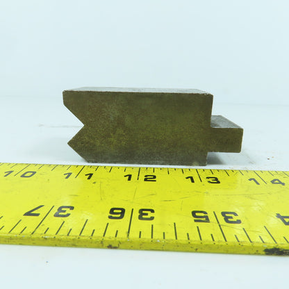 1-1/2" L Press Brake 90° V-Forming Angle Die Block 1/2" Tang 1.4" Thick