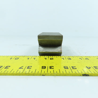 1-1/2" L Press Brake 90° V-Forming Angle Die Block 1/2" Tang 1.4" Thick