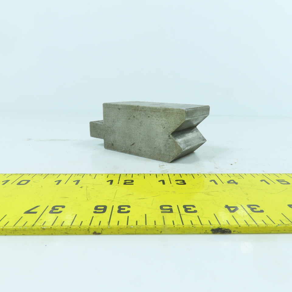 1-1/2" L Press Brake 90° V-Forming Angle Die Block 1/2" Tang 1.4" Thick