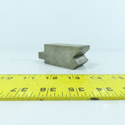 1-1/2" L Press Brake 90° V-Forming Angle Die Block 1/2" Tang 1.4" Thick