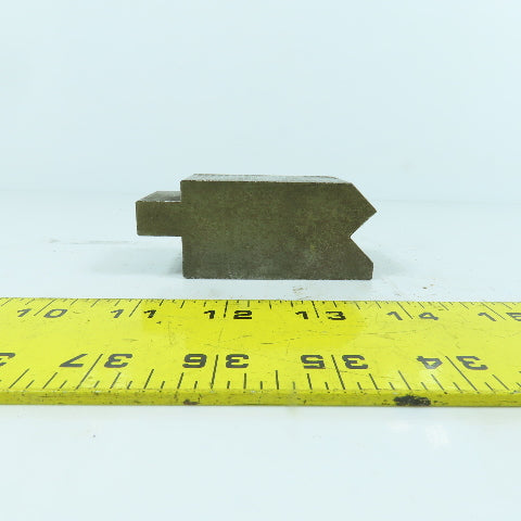 1-1/2" L Press Brake 90° V-Forming Angle Die Block 1/2" Tang 1.4" Thick