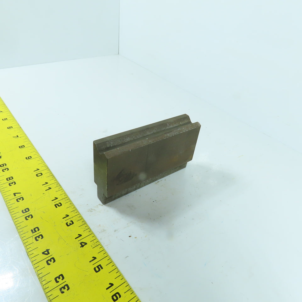 4-1/2" L Press Brake 90° V-Forming Angle Die Block 1/2" Tang 1" Thick