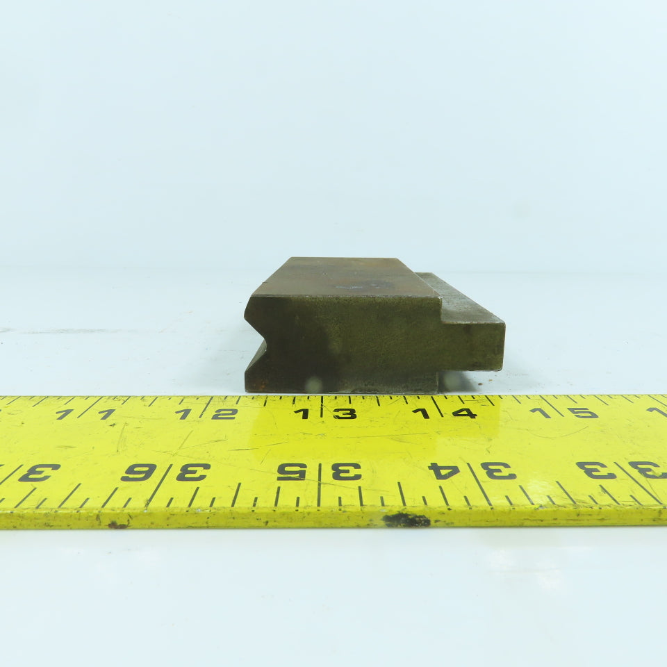 4-1/2" L Press Brake 90° V-Forming Angle Die Block 1/2" Tang 1" Thick