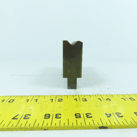 4-1/2" L Press Brake 90° V-Forming Angle Die Block 1/2" Tang 1" Thick